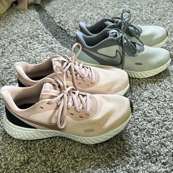 Nike Revolution Running Sneakers, women’s size 7.5 bundle - Picture 1 of 13